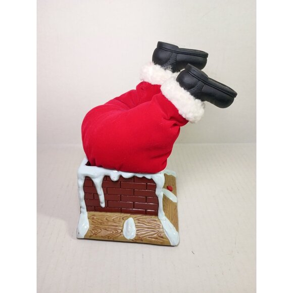 Vintage Gemmy Industries Santa Claus Stuck in Chimney  Talking Multiple Phrases - Picture 3 of 3